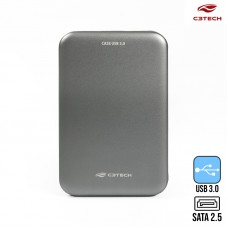 Case para HD Externo Sata 2.5 USB 3.0 CH-350CB C3 Tech - Cinza